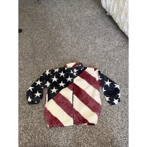 Black Mountain Outdoor Child 4-5 (med) Fleece USA Flag USA Made